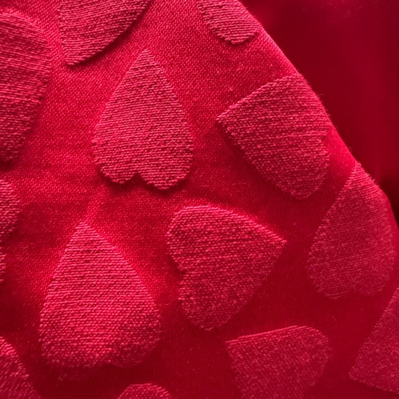 NWT Guess Ruby Red Capsleeve Sweetheart Valentines heart jacquard DRESS SZ 4 - Picture 5 of 12